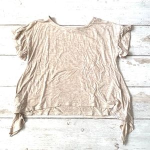 Girls 4T Copper Key Size 4 Oatmeal Beige Shirt Kids Top Toddler Size 4